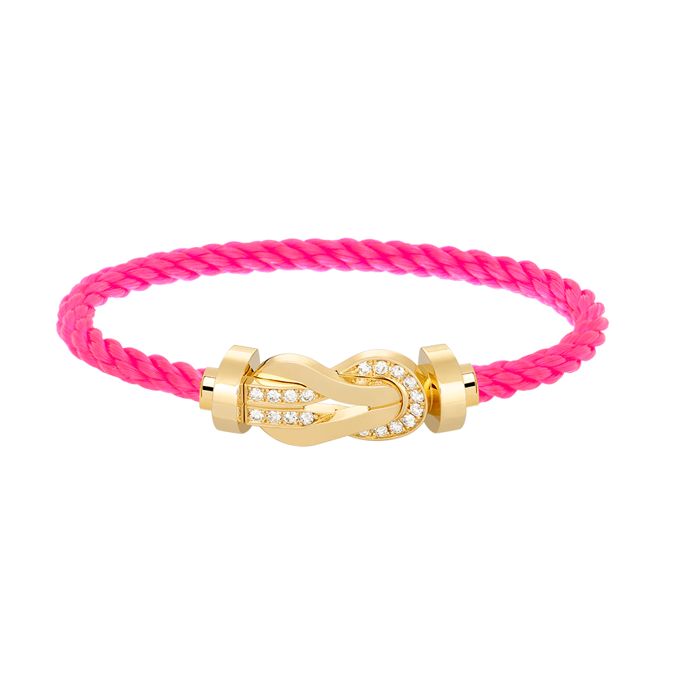 ¡®Jewelicorn¡¯CHANCE LARGE 8 FIGURE BUCKLE HALF DIAMOND BRACELET GOLD