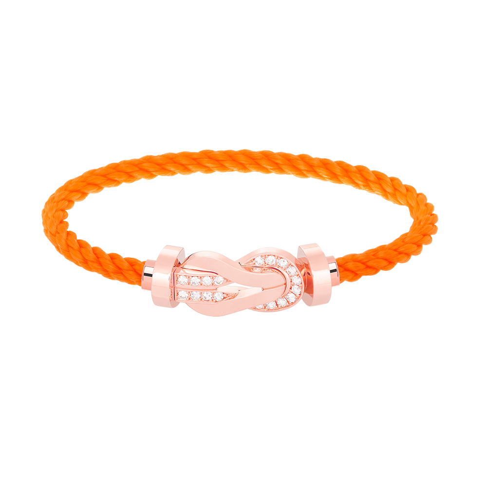 ¡®Jewelicorn¡¯CHANCE LARGE 8 FIGURE BUCKLE HALF DIAMOND BRACELET ROSE GOLD