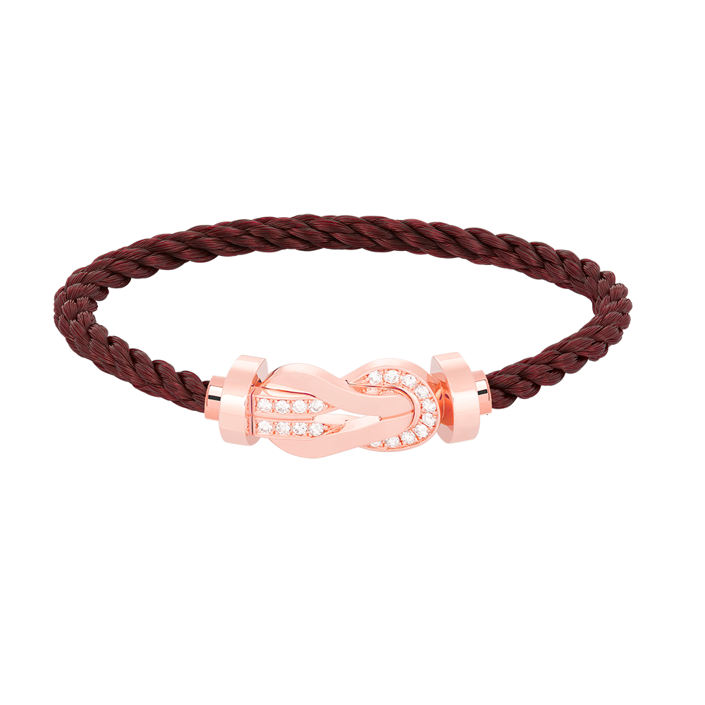 ¡®Jewelicorn¡¯CHANCE LARGE 8 FIGURE BUCKLE HALF DIAMOND BRACELET ROSE GOLD