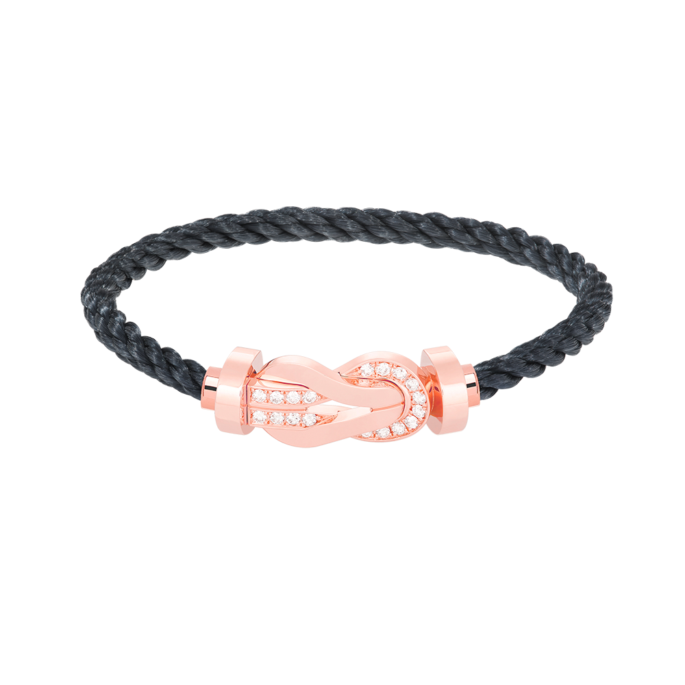 ¡®Jewelicorn¡¯CHANCE LARGE 8 FIGURE BUCKLE HALF DIAMOND BRACELET ROSE GOLD