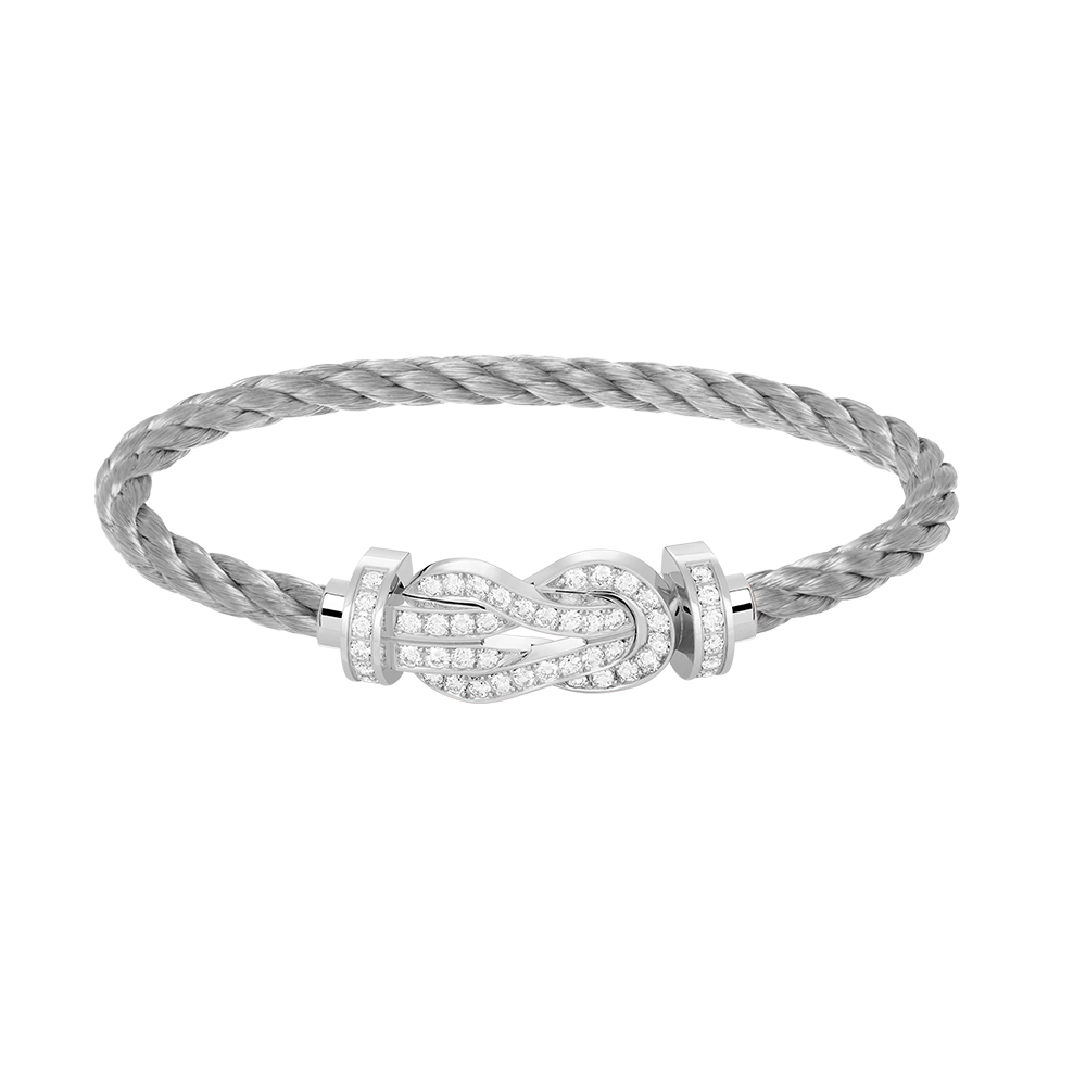 ¡®Jewelicorn¡¯CHANCE LARGE 8 FIGURE BUCKLE FULL DIAMOND BRACELET SILVER