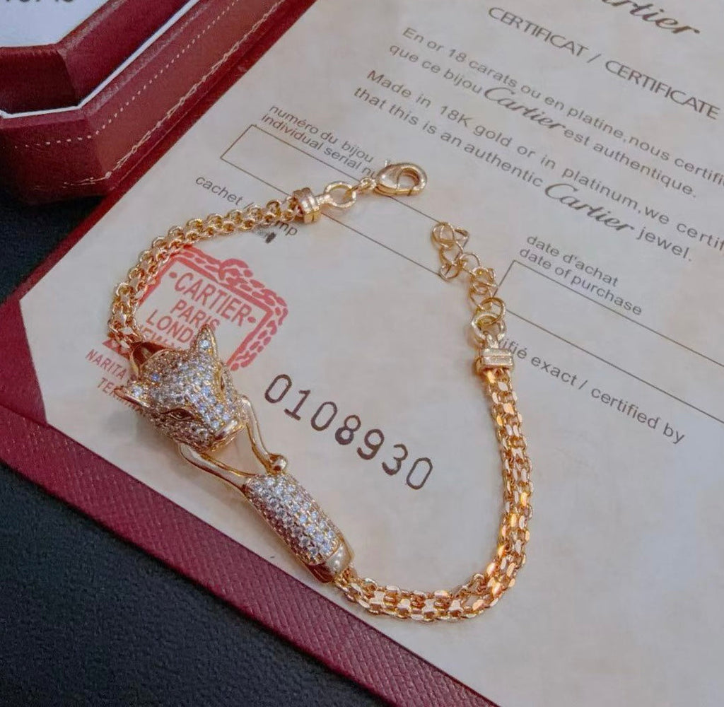 ¡®Jewelicorn¡¯ PANTHERE  BRACELET DIAMONDS