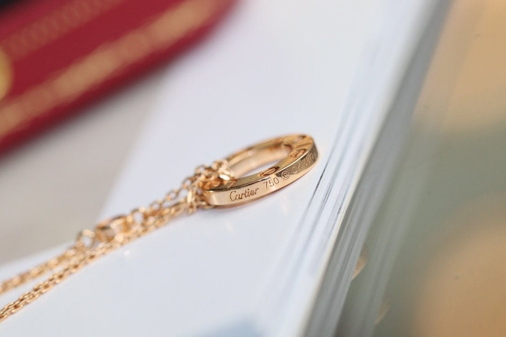 ¡®Jewelicorn¡¯LOVE NECKLACE ADJUSTABLE ROSE GOLD 2 DIAMOND