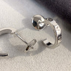 ¡®Jewelicorn¡¯LOVE EARRINGS 2.65MM SILVER