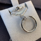 ¡®Jewelicorn¡¯JUSTE NECKLACE SILVER DIAMONDS