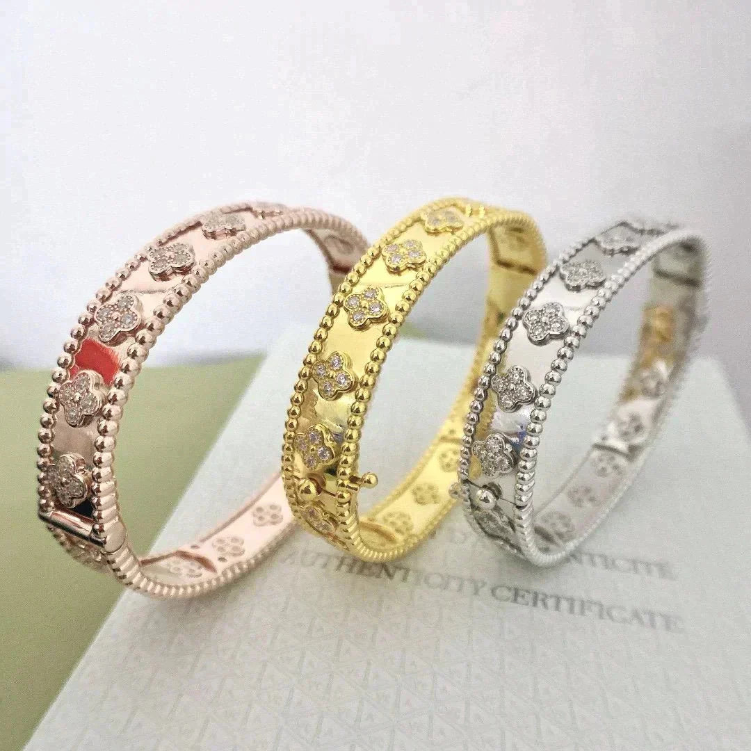 ¡®Jewelicorn¡¯CLOVER BRACELET 8MM DIAMONDS