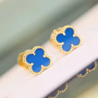 ¡®Jewelicorn¡¯CLOVER MINI 9.5MM TURQUOISE EARRINGS