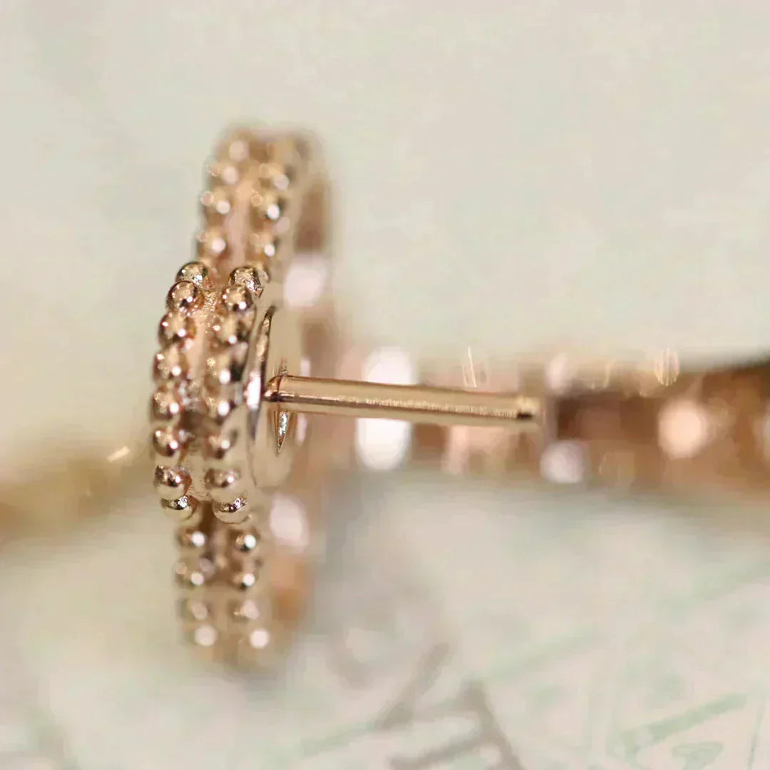 ¡®Jewelicorn¡¯CLOVER MEDIUM 1 MOTIFS FUll DIAMOND EARRINGS