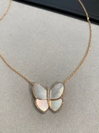 ¡®Jewelicorn¡¯BUTTERFLY GOLD MOP DIAMOND NECKLACE