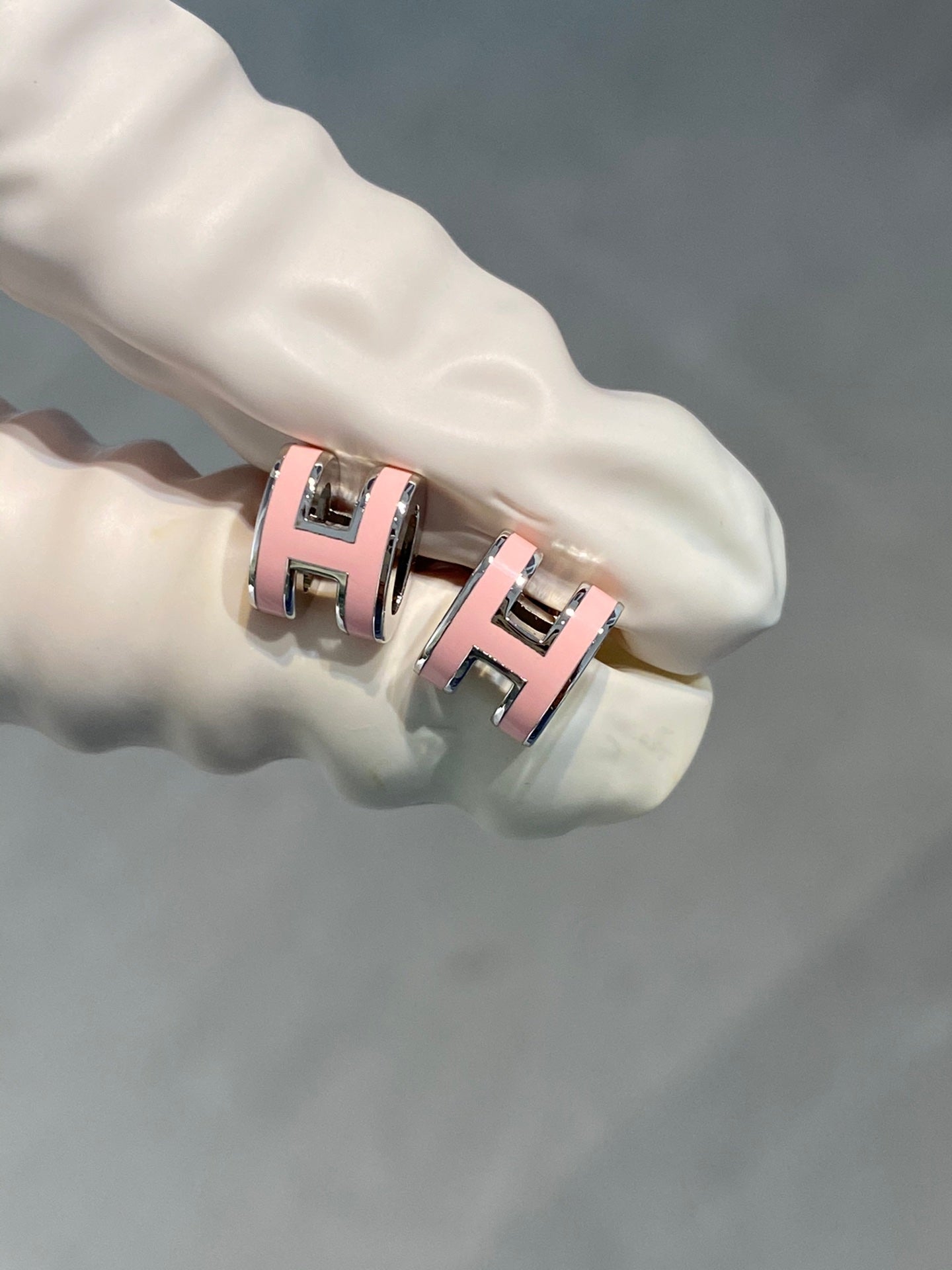 ¡®Jewelicorn¡¯MINI POP H SILVER EARRINGS PINK