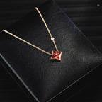 ¡®Jewelicorn¡¯STAR NECKLACE PINK GOLD 1 DIAMOND