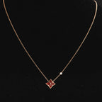¡®Jewelicorn¡¯STAR NECKLACE PINK GOLD 1 DIAMOND