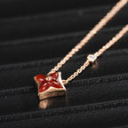 ¡®Jewelicorn¡¯STAR NECKLACE PINK GOLD 1 DIAMOND