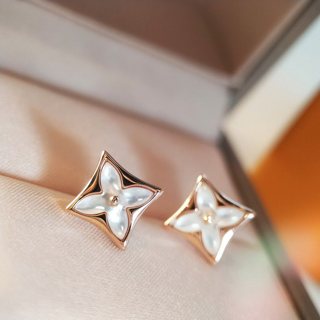 ¡®Jewelicorn¡¯STAR MOP PINK GOLD EARRINGS