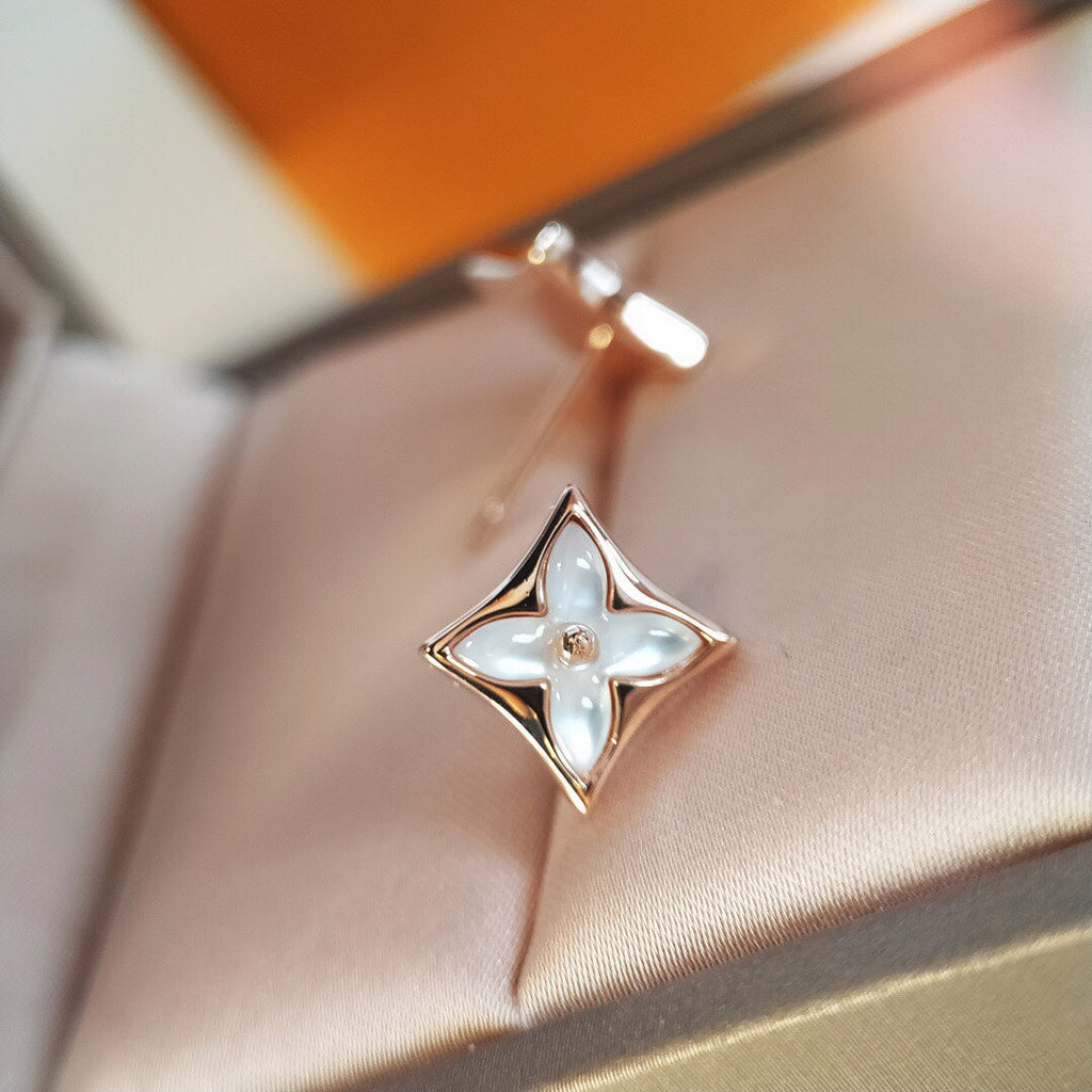 ¡®Jewelicorn¡¯STAR MOP PINK GOLD EARRINGS