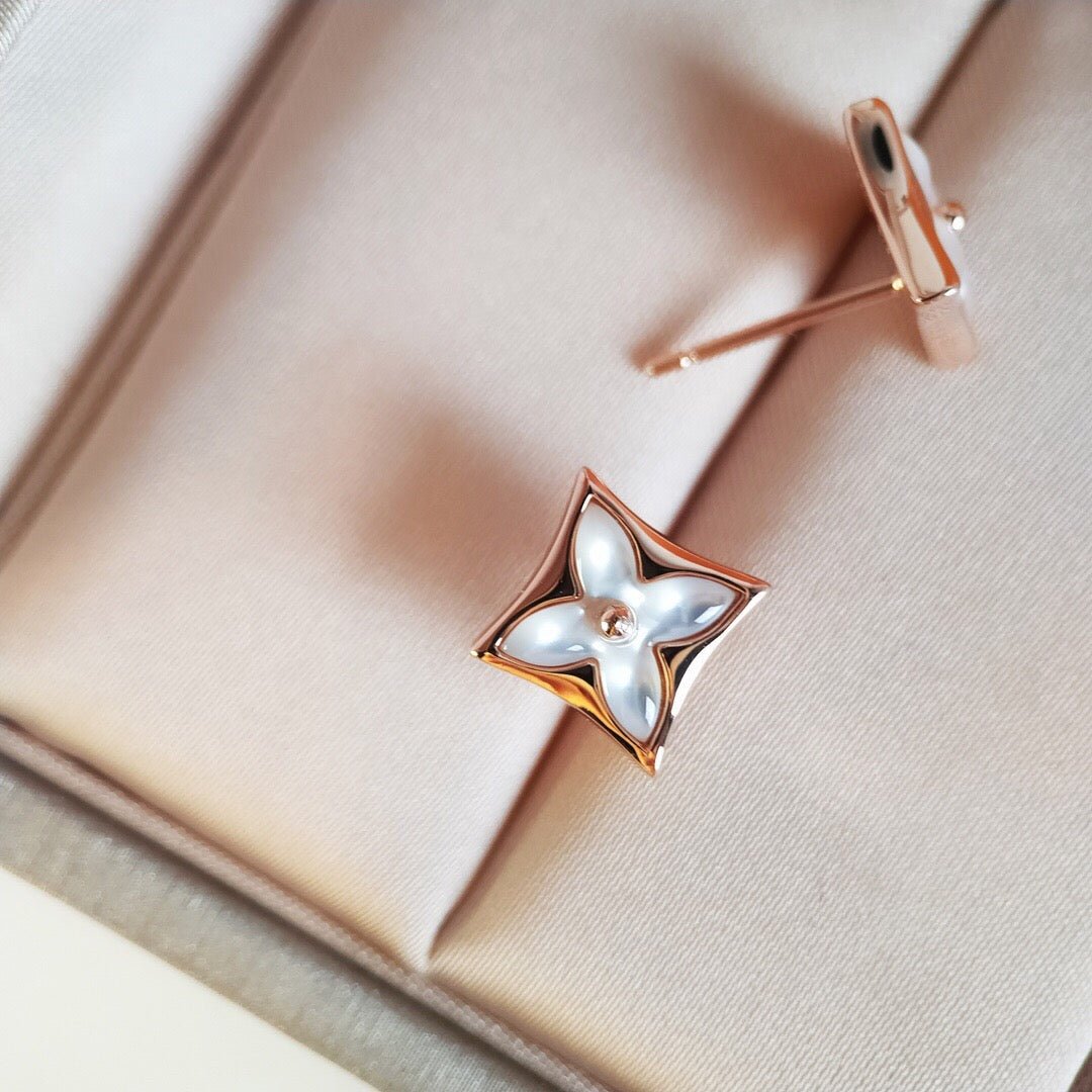 ¡®Jewelicorn¡¯STAR MOP PINK GOLD EARRINGS
