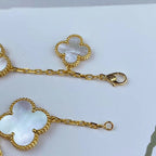 ¡®Jewelicorn¡¯MAGIC CLOVER MOP GOLD BRACELET 5 MOTIFS