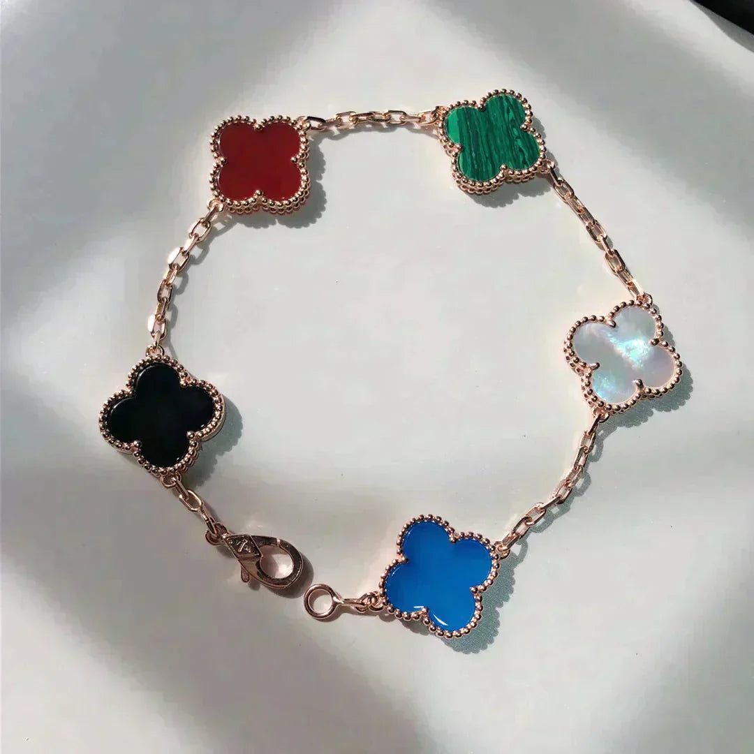 ¡®Jewelicorn¡¯CLOVER 5 MOTIFS MULTICOLOR  BRACELET