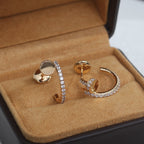 ¡®Jewelicorn¡¯JUSTE EARRINGS 12.75MM PINK GOLD DIAMOND