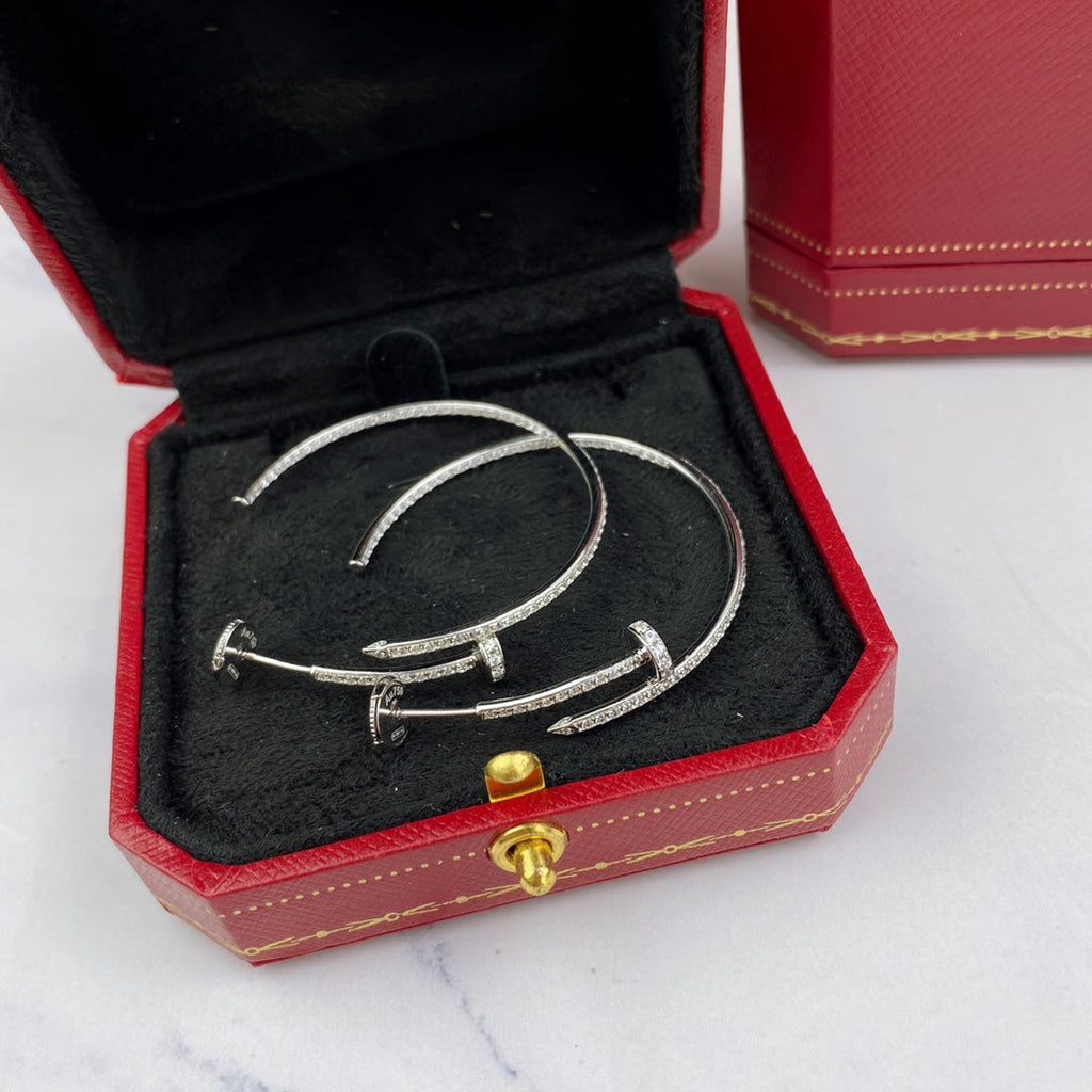 ¡®Jewelicorn¡¯JUSTE EARRINGS FULL DIAMONDS 1.8MM