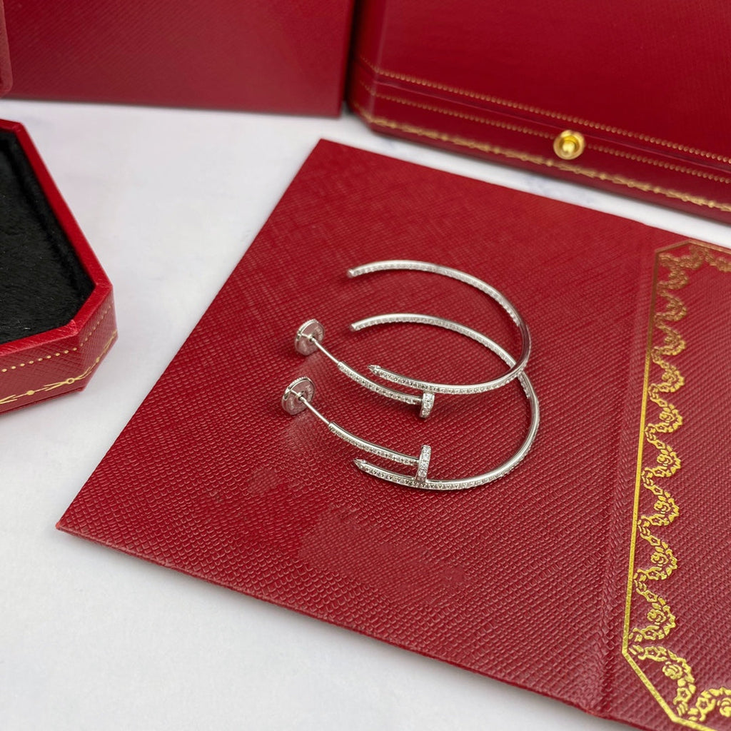 ¡®Jewelicorn¡¯JUSTE EARRINGS FULL DIAMONDS 1.8MM