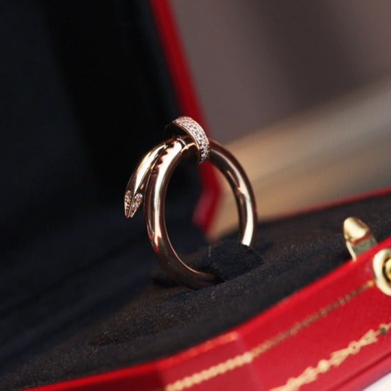 ¡®Jewelicorn¡¯JUSTE RING 2.65MM PINK GOLD DIAMOND