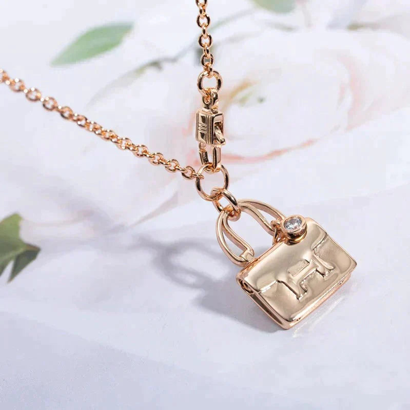 ¡®Jewelicorn¡¯AMULETTE PEDANT ROSE GOLD NECKLACE