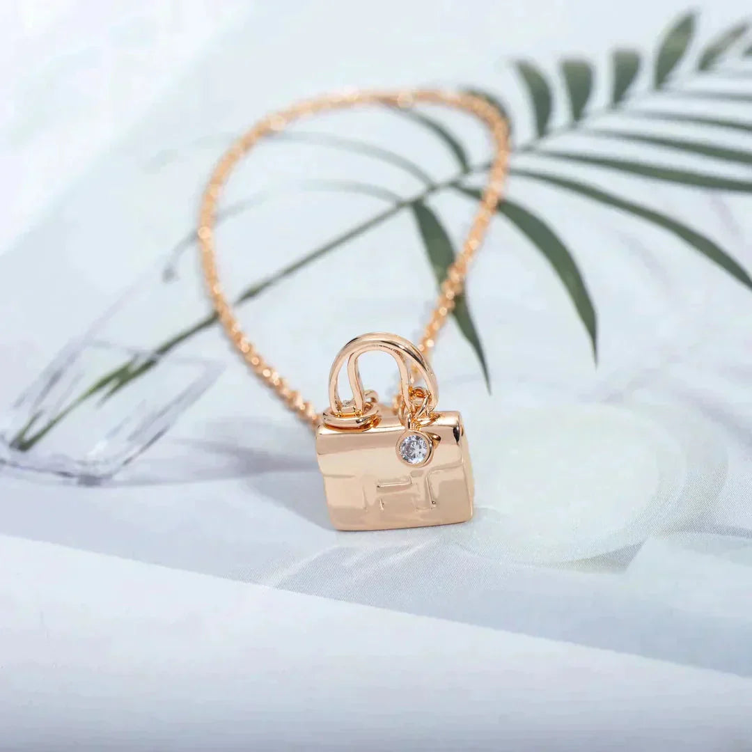 ¡®Jewelicorn¡¯AMULETTE PEDANT ROSE GOLD NECKLACE