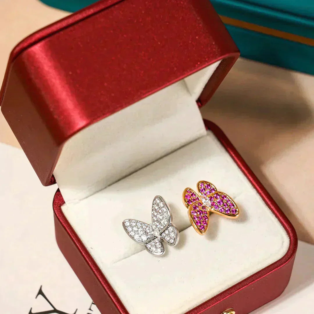 ¡®Jewelicorn¡¯TWIN BUTTERFLY DIAMOND RING