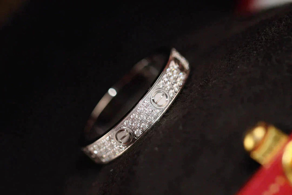 ¡®Jewelicorn¡¯LOVE RING 3.6MM DIAMOND PAVED