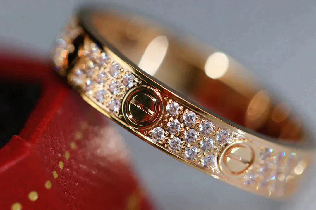 ¡®Jewelicorn¡¯LOVE RING 3.6MM DIAMOND PAVED