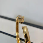 ¡®Jewelicorn¡¯PANTHERE GOLD DIAMOND OPEN BRACELET