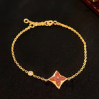 ¡®Jewelicorn¡¯COLOR STAR CARNELIAN PINK GOLD DIAMOND BRACELET