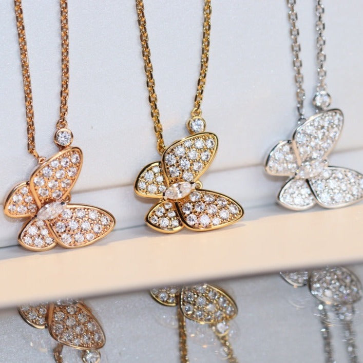 ¡®Jewelicorn¡¯BUTTERFLY DIAMOND NECKLACE
