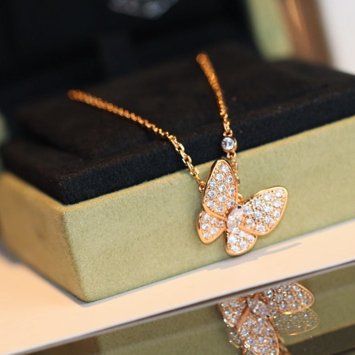 ¡®Jewelicorn¡¯BUTTERFLY DIAMOND NECKLACE