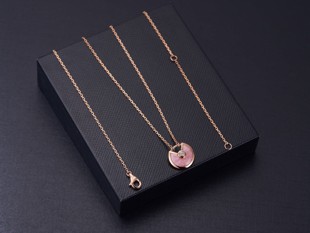 ¡®Jewelicorn¡¯AMULETTE ROSE GOLD PINK MOP NECKLACE