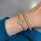¡®Jewelicorn¡¯CLOVER 5 MOTIFS  FULL DIAMOND BRACELET