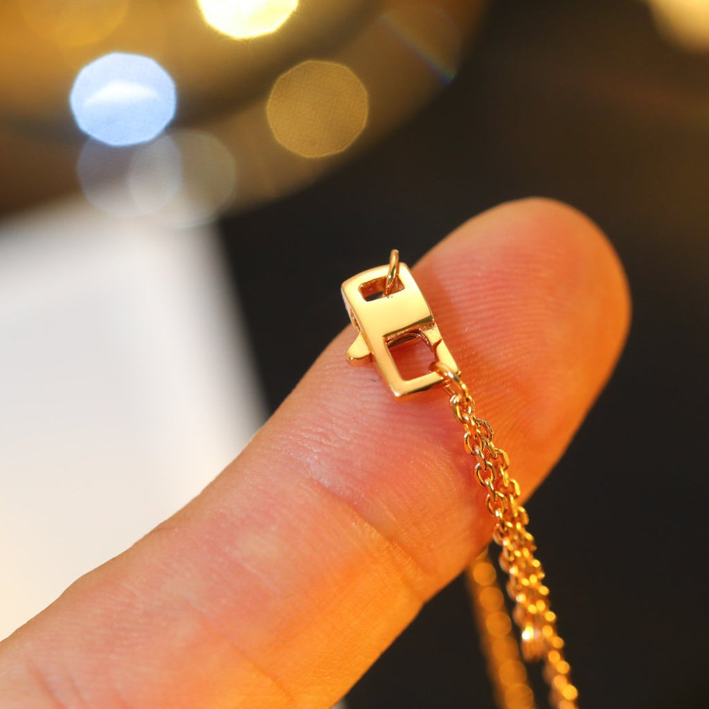 ¡®Jewelicorn¡¯STAR AND SUN DIAMOND PINK GOLD NECKLACE