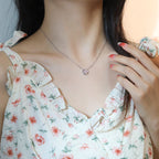 ¡®Jewelicorn¡¯SUN PEDANT PINK GOLD 1 DIAMOND NECKLACE