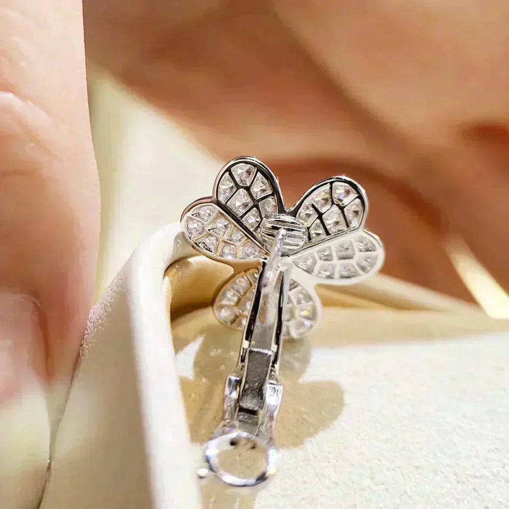 ¡®Jewelicorn¡¯CLOVER COMOS DIAMOND EARRINGS SILVER