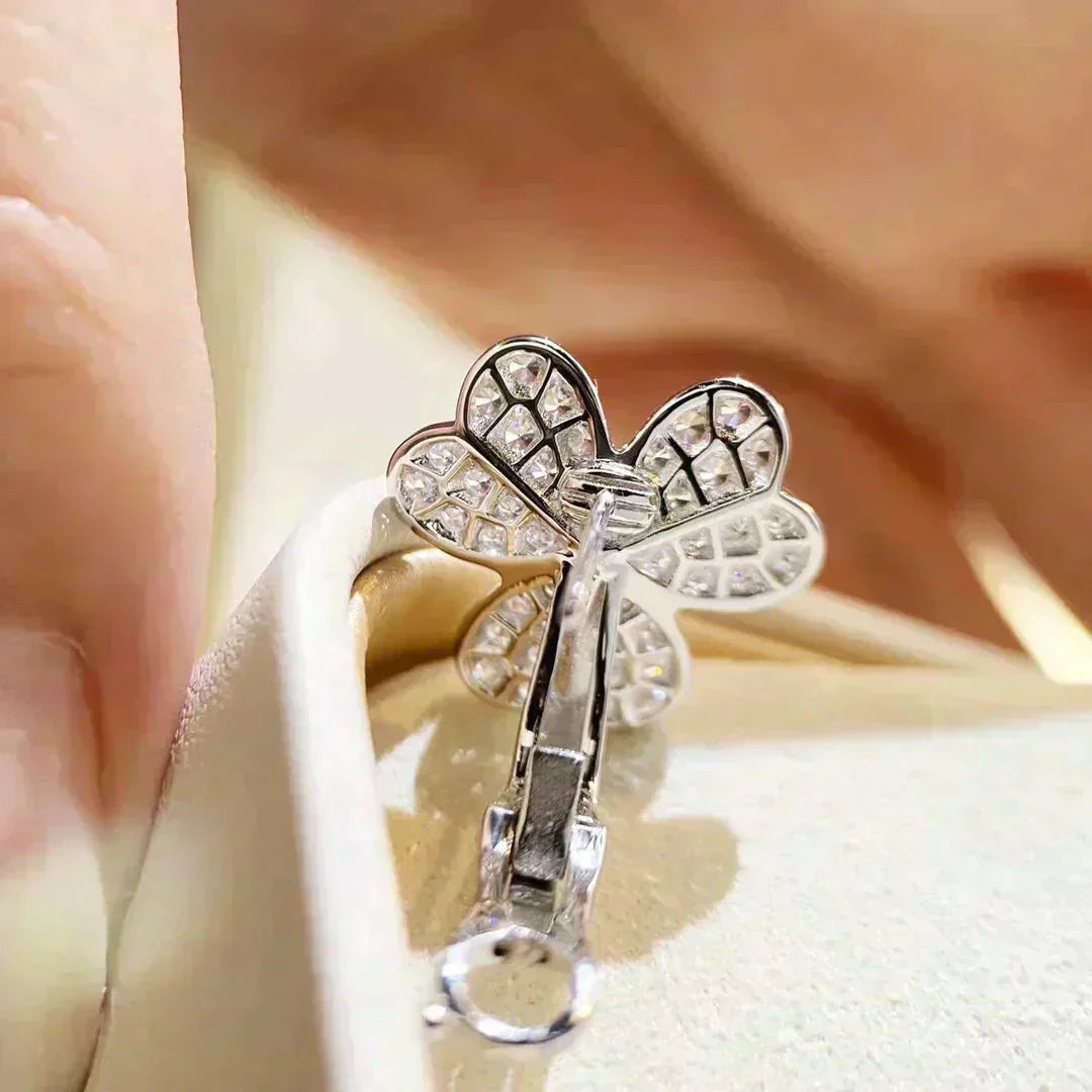 ¡®Jewelicorn¡¯CLOVER COMOS DIAMOND EARRINGS SILVER