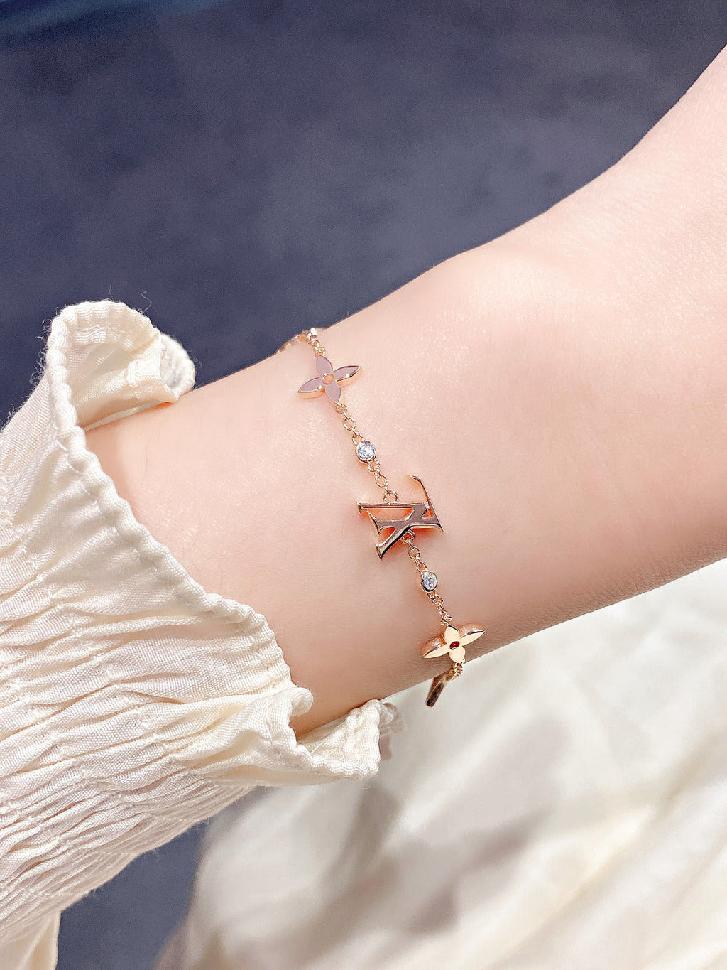 ¡®Jewelicorn¡¯STAR AND SUN 7 MOTIFS GOLD BRACELET