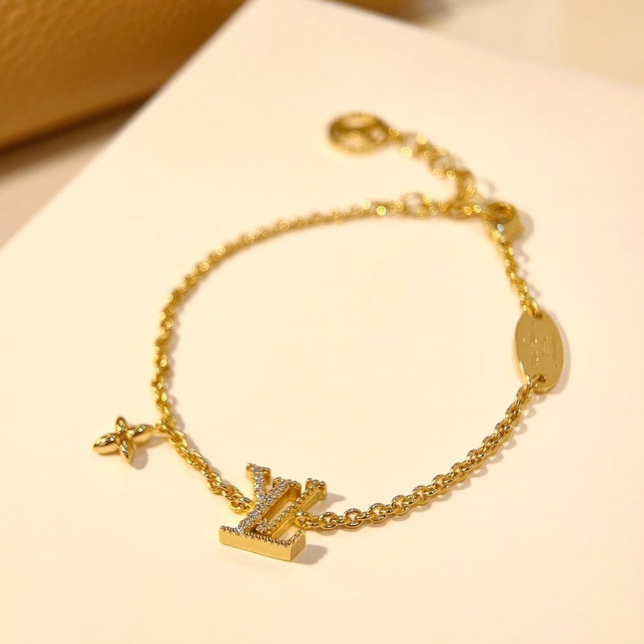 ¡®Jewelicorn¡¯LOGO STAR MOTIF GOLD BRACELET