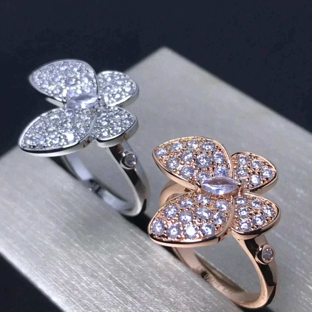 ¡®Jewelicorn¡¯BUTTERFLY PINK GOLD DIAMOND RING