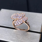 ¡®Jewelicorn¡¯BUTTERFLY PINK GOLD DIAMOND RING