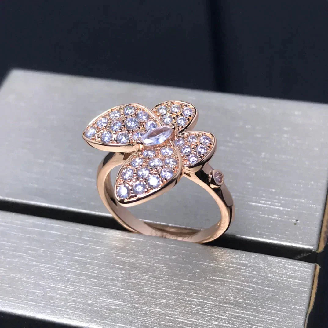 ¡®Jewelicorn¡¯BUTTERFLY PINK GOLD DIAMOND RING
