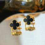 ¡®Jewelicorn¡¯CLOVER MEDIUM 1 MOTIFS  ONYX STUD EARRINGS