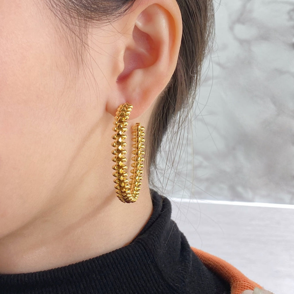 ¡®Jewelicorn¡¯CLASH LARGE HOOP EARRINGS