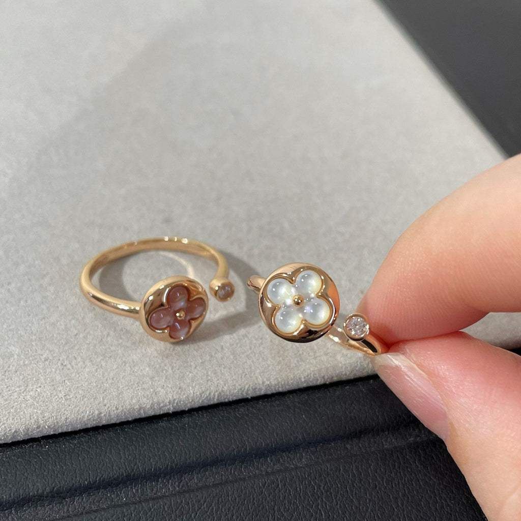 ¡®Jewelicorn¡¯SUN 1 DIAMOND PINK MOP RING