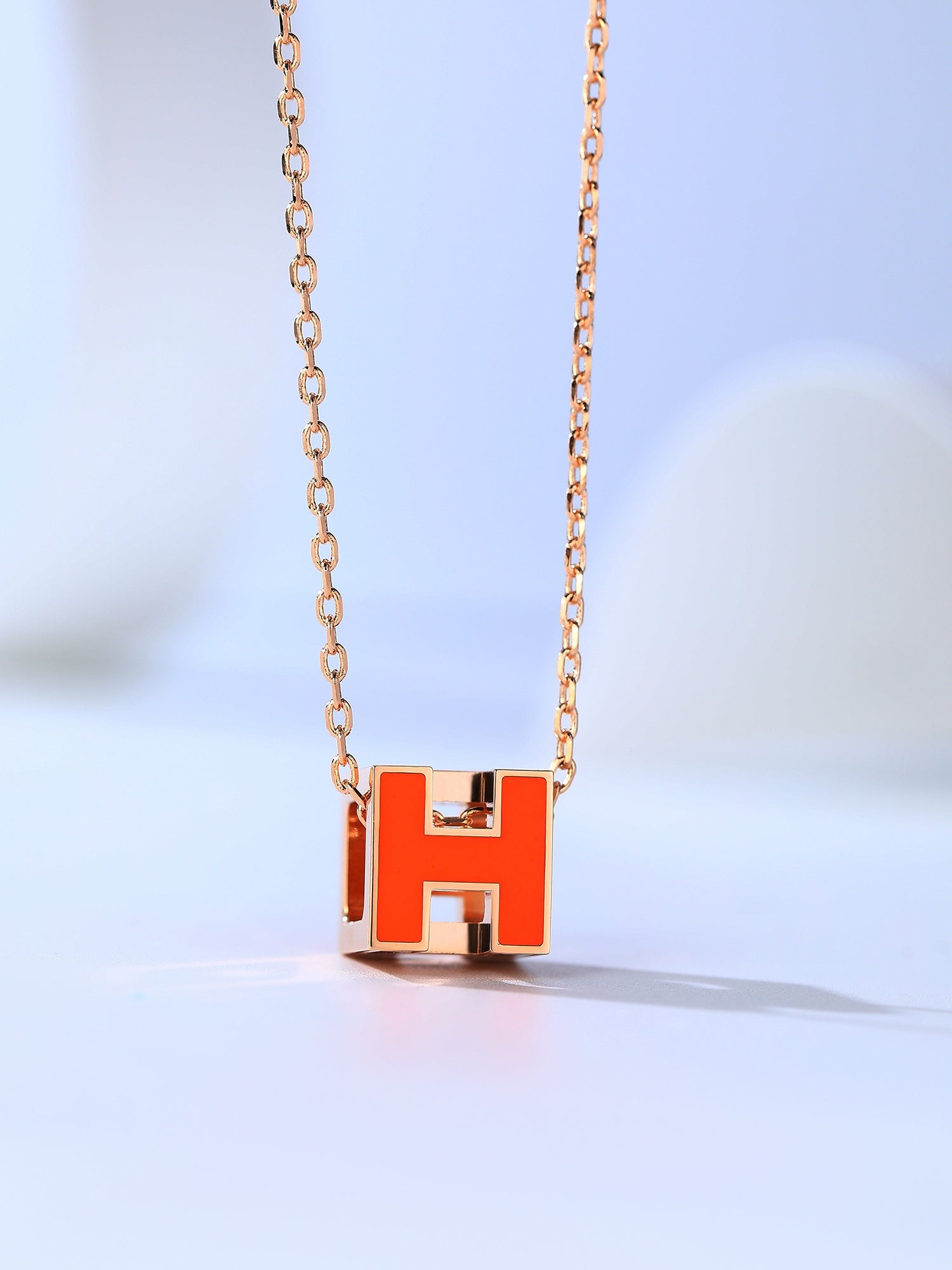¡®Jewelicorn¡¯H CAGE PINK GOLD NECKLACE